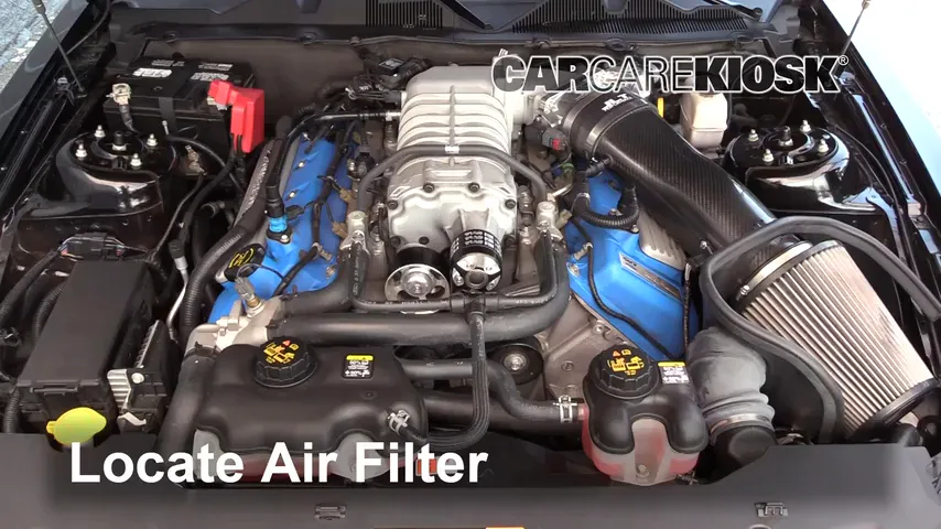 2011 Ford Mustang Shelby GT500 5.4L V8 Supercharged Coupe Filtre à air (moteur)